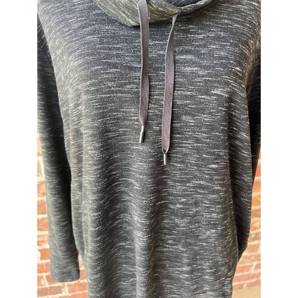 EDDIE BAUER Sweatshirt Womens XL Cowl Neck French Terry Long Sleeve space dye - Picture 3 of 8